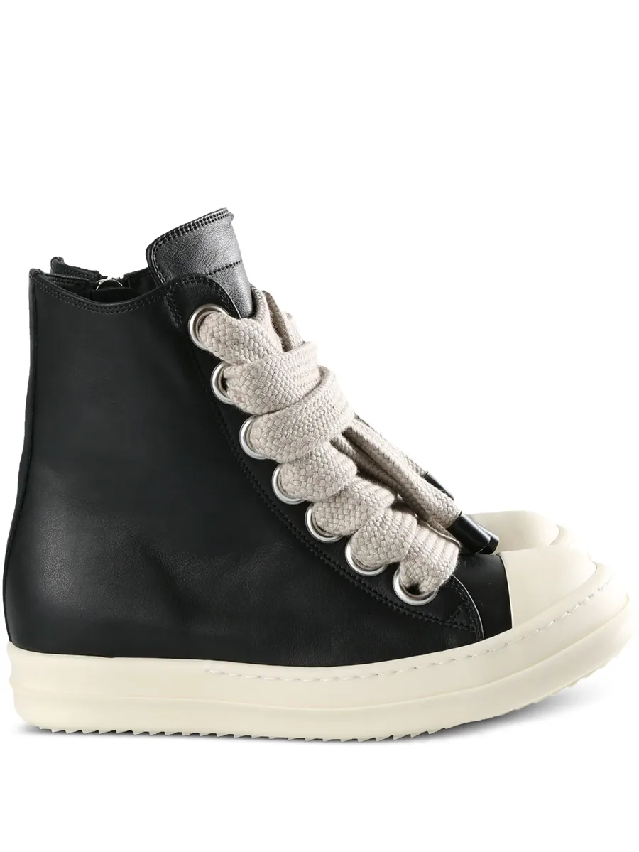 leather high-top sneakers 2