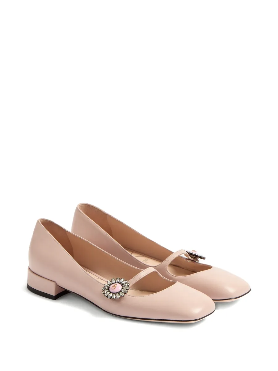 Mary-Jane ballet leather ballerina shoes 4