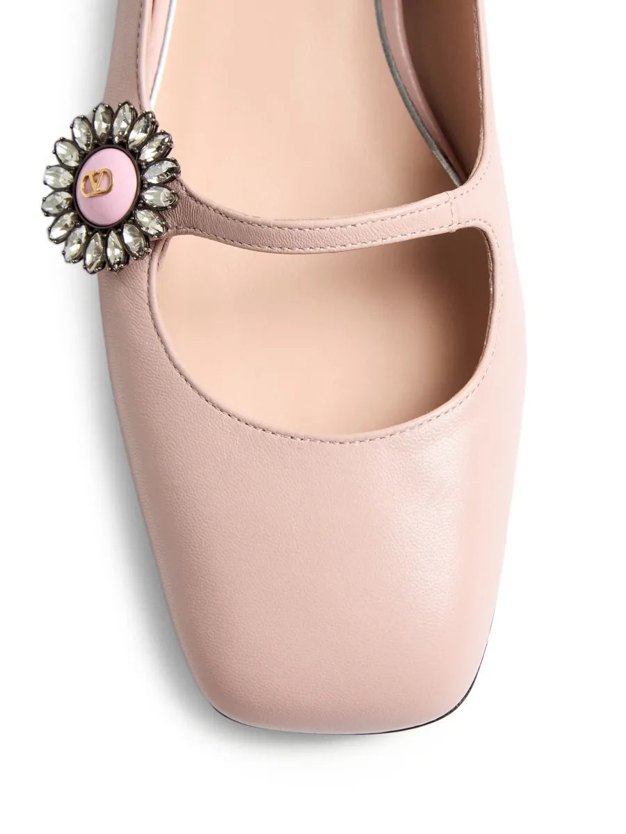 Mary-Jane ballet leather ballerina shoes 10