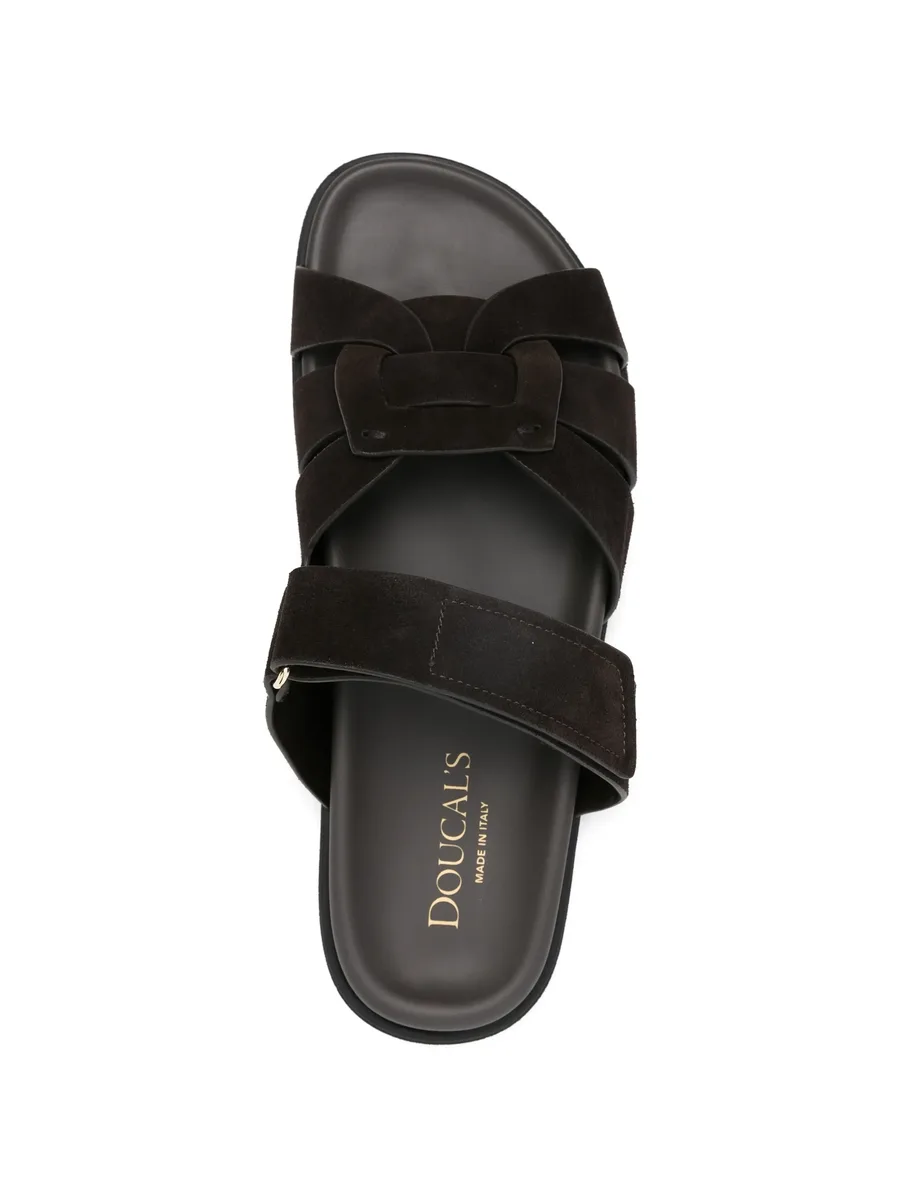 woven suede sandals 8