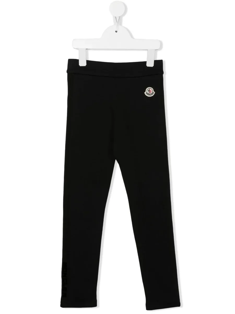 logo-patch jersey trousers 1