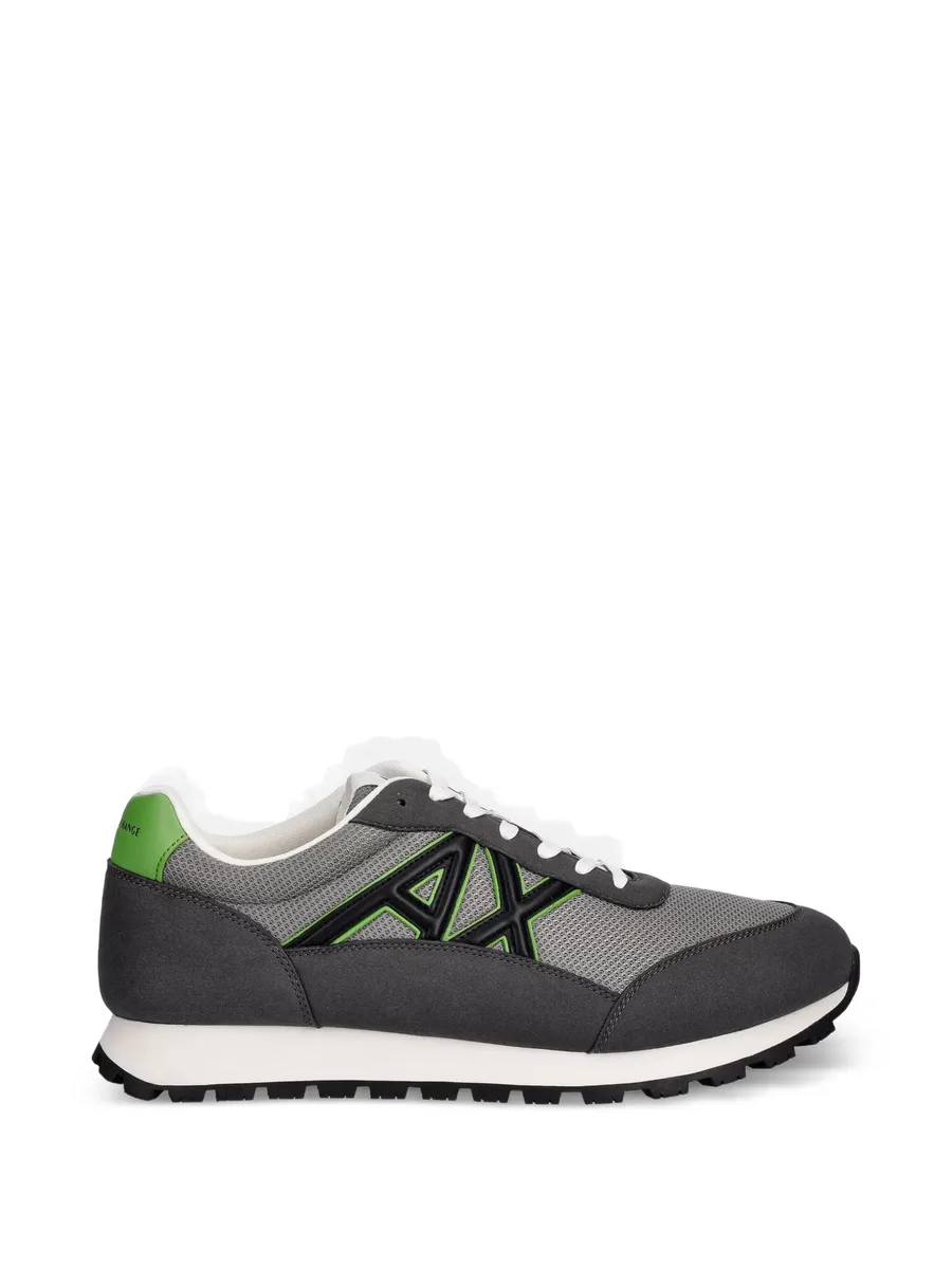 logo-patch panelled sneakers 1
