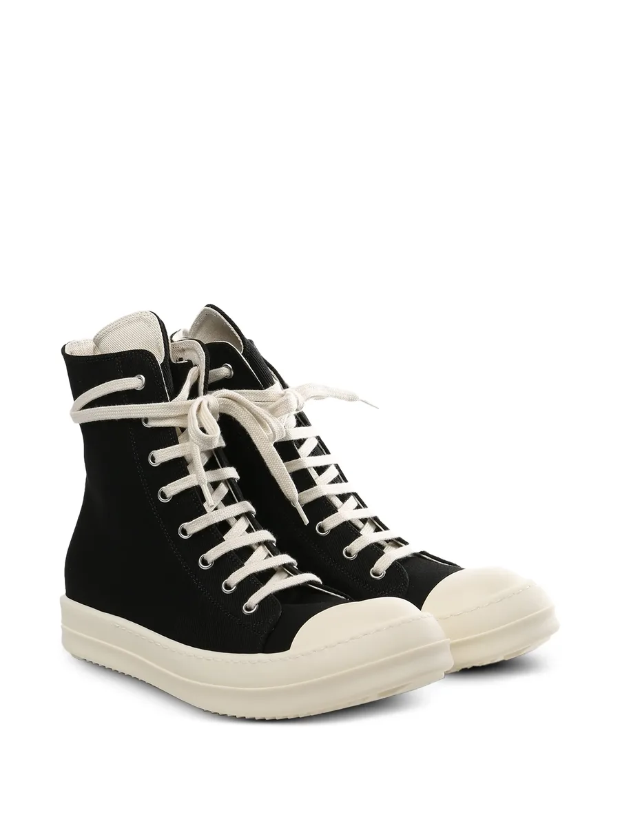 lace-up high-top sneakers 3