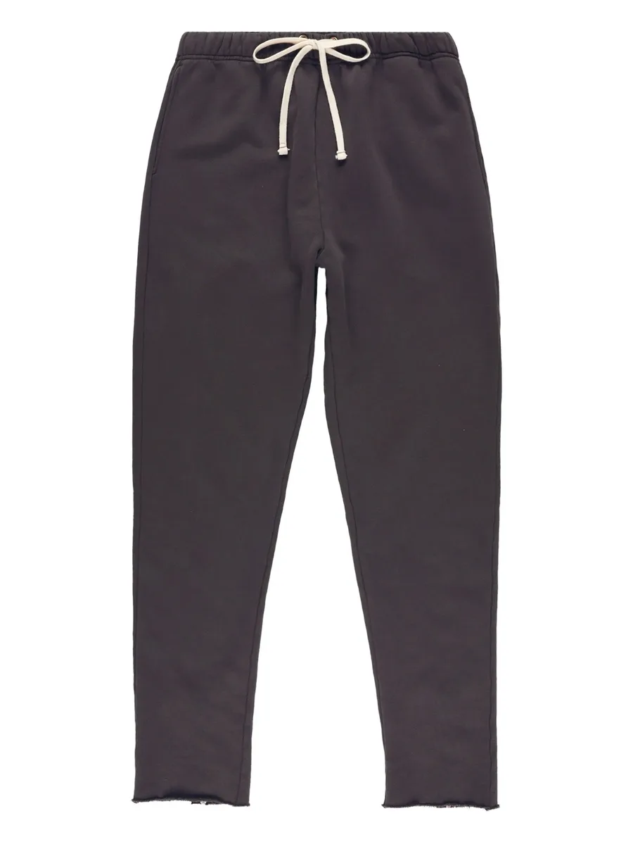 drawstring raw-edge track pants 1