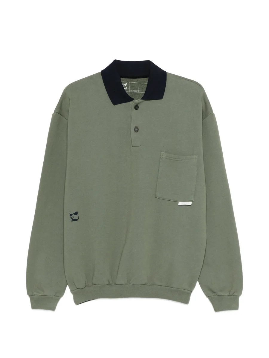 chest-pocket buttoned polo top 1