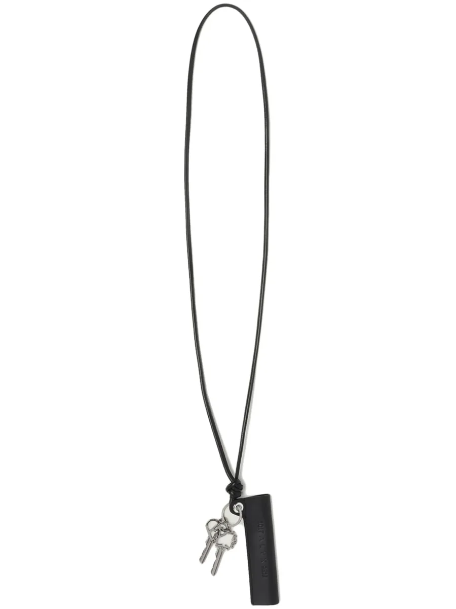 logo-lettering leather keyring 2