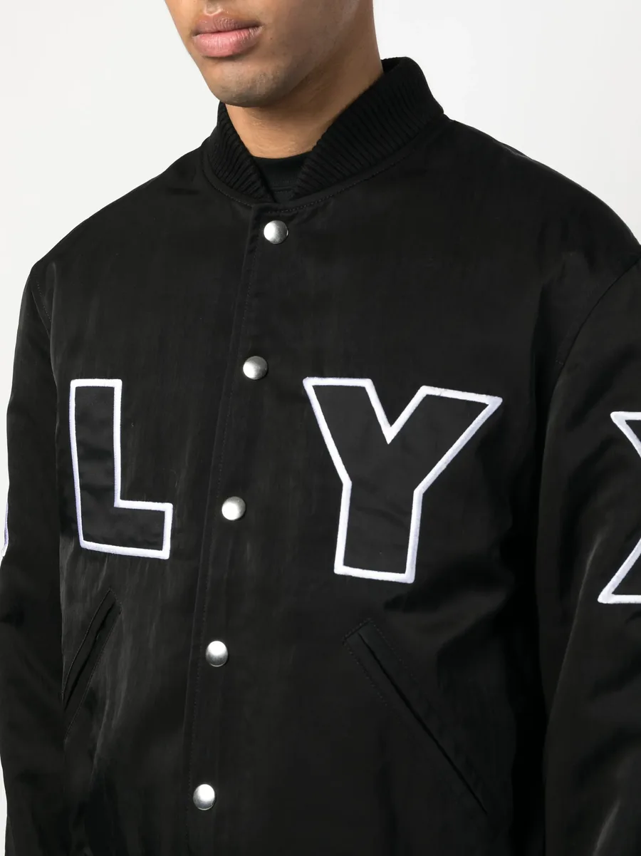 logo-patch bomber jacket 10