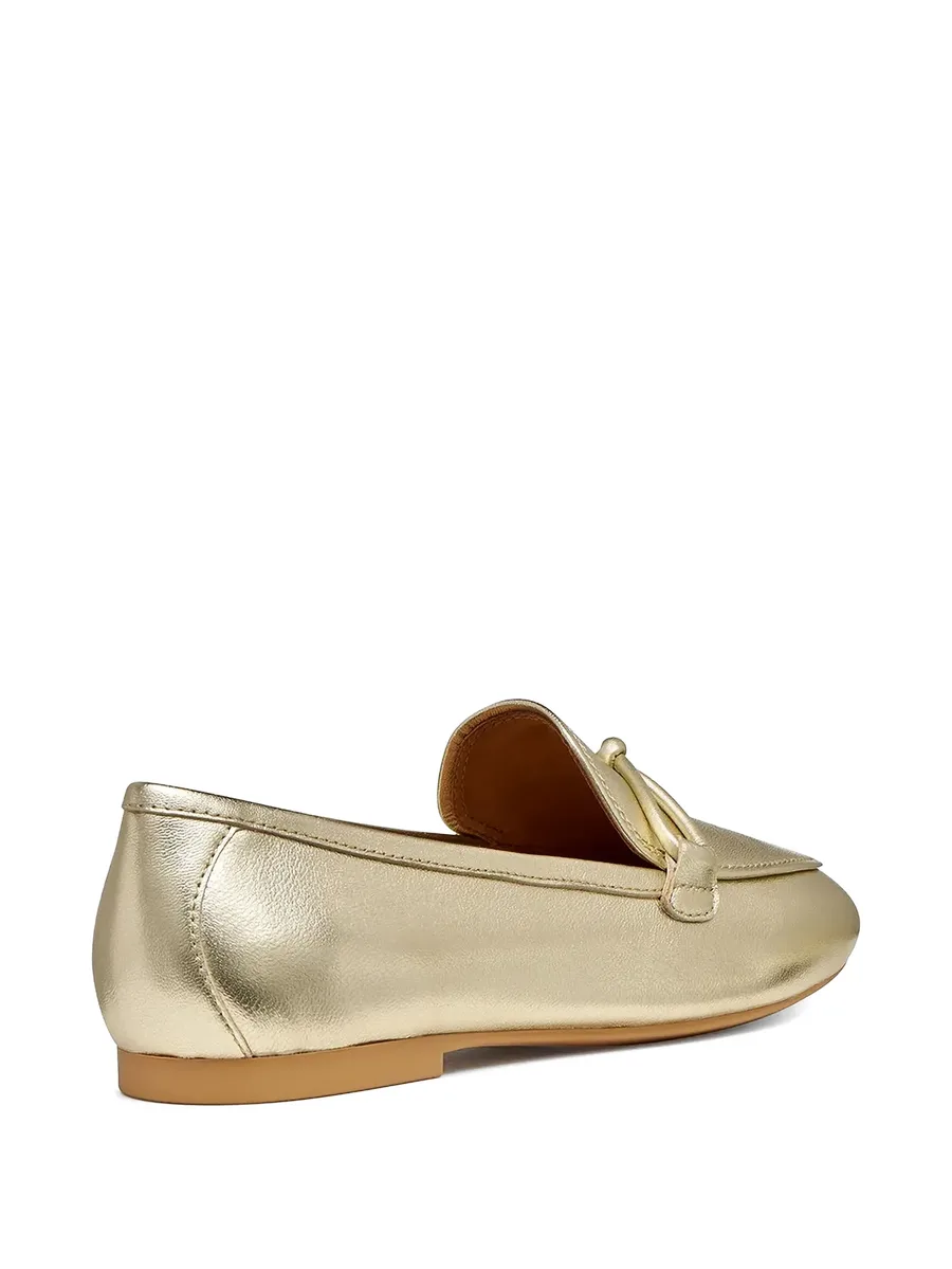 New Palmaria metallic-finish knot-detail loafers 6