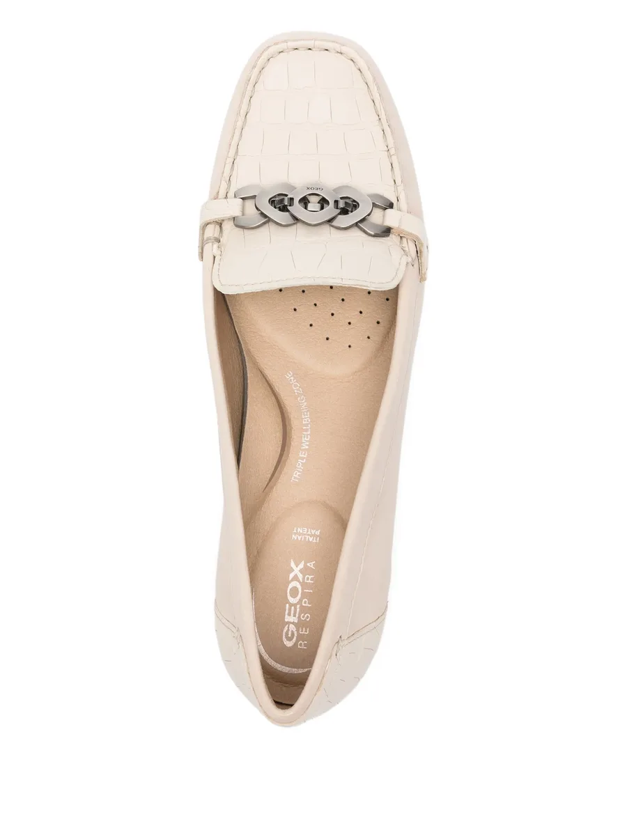 Annytah chain-detail embossed loafers 7
