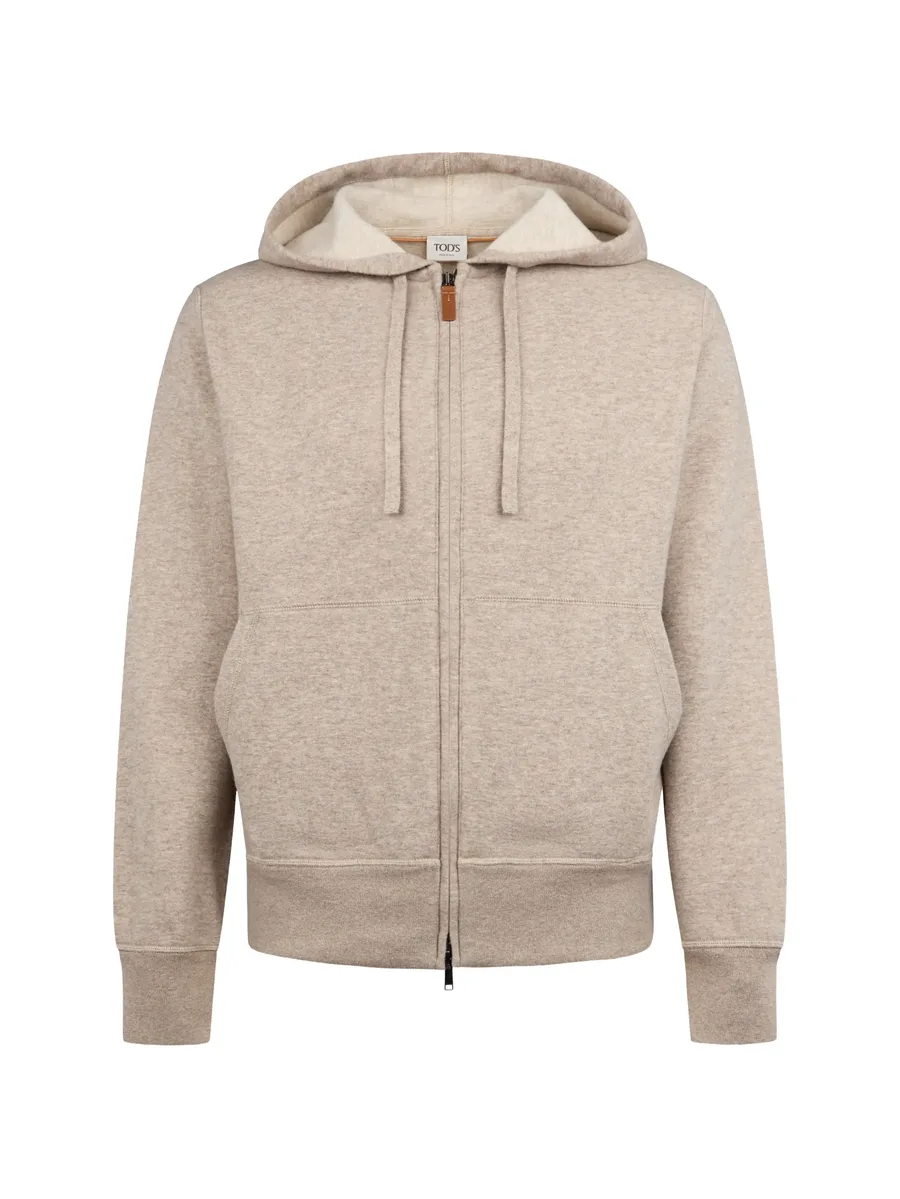zip-fastening hoodie 1