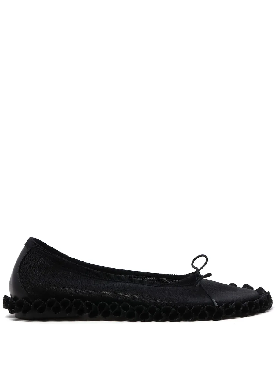 ruffled-detail ballet flats 2