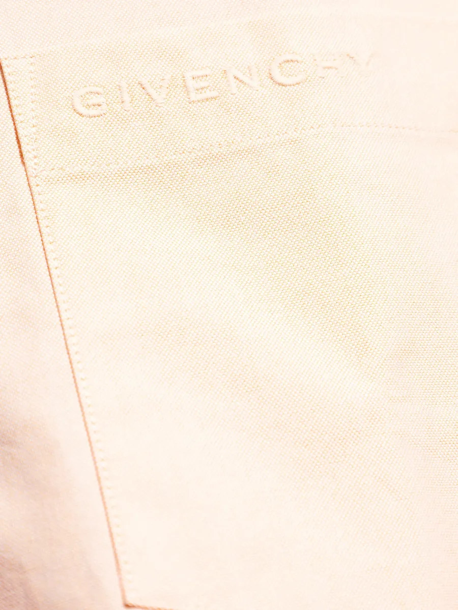logo-embroidered shirt 9