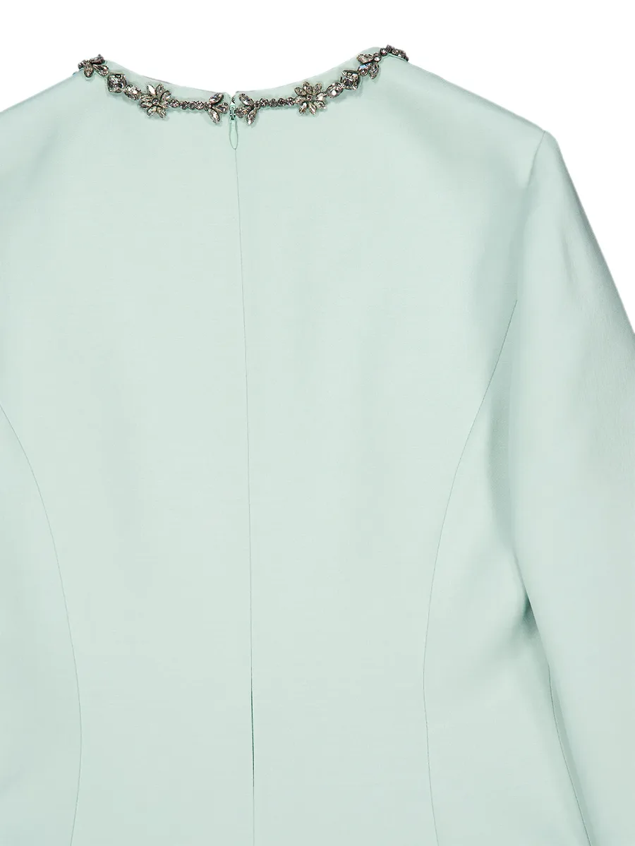 платье миди Crepe Couture с вышивкой 10
