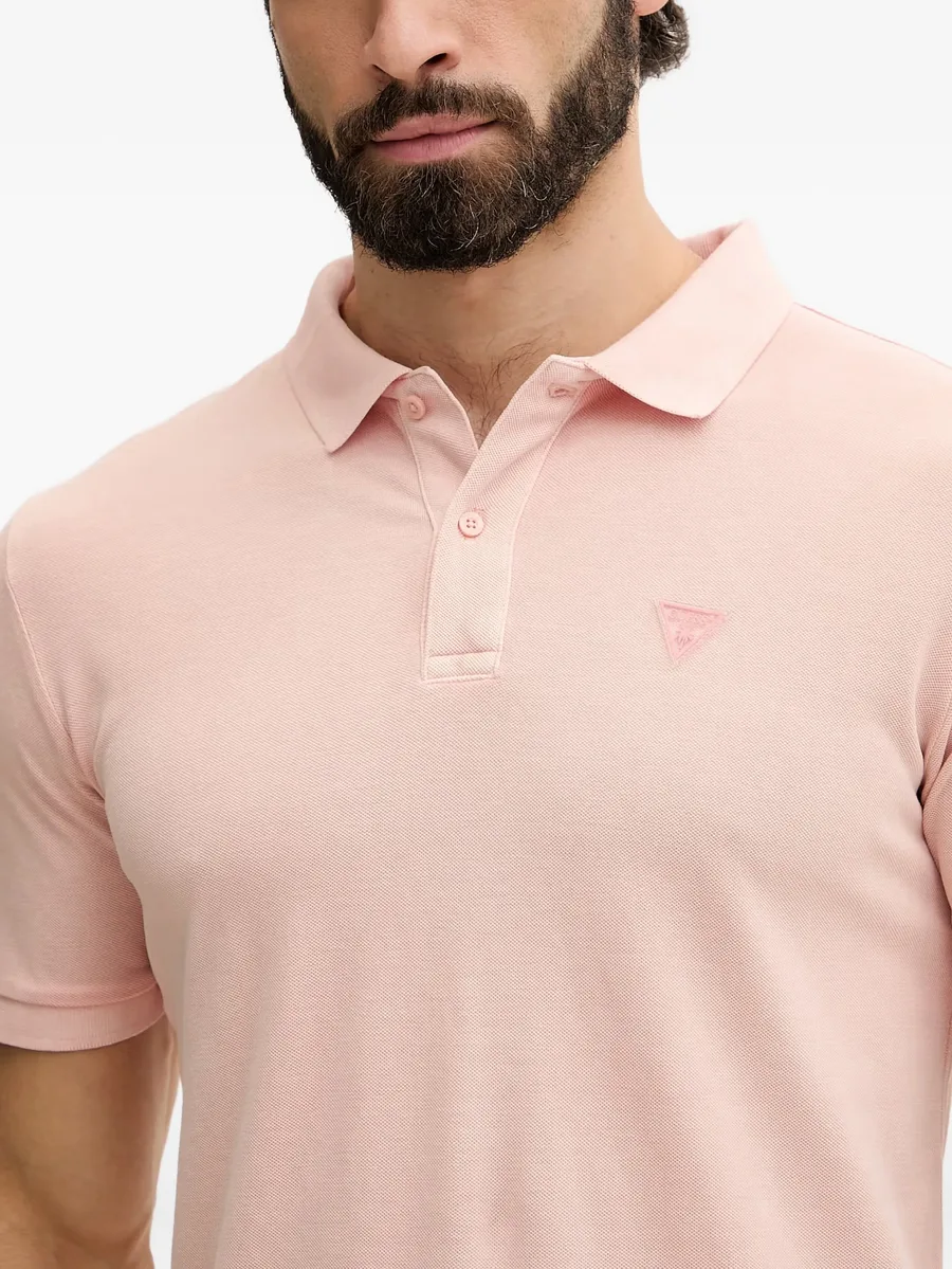 logo-patch polo shirt 6