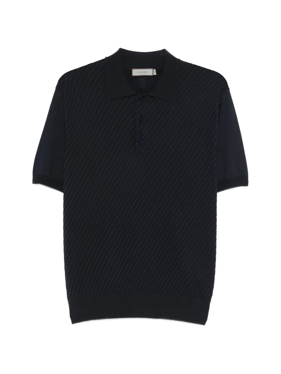 textured polo shirt 1