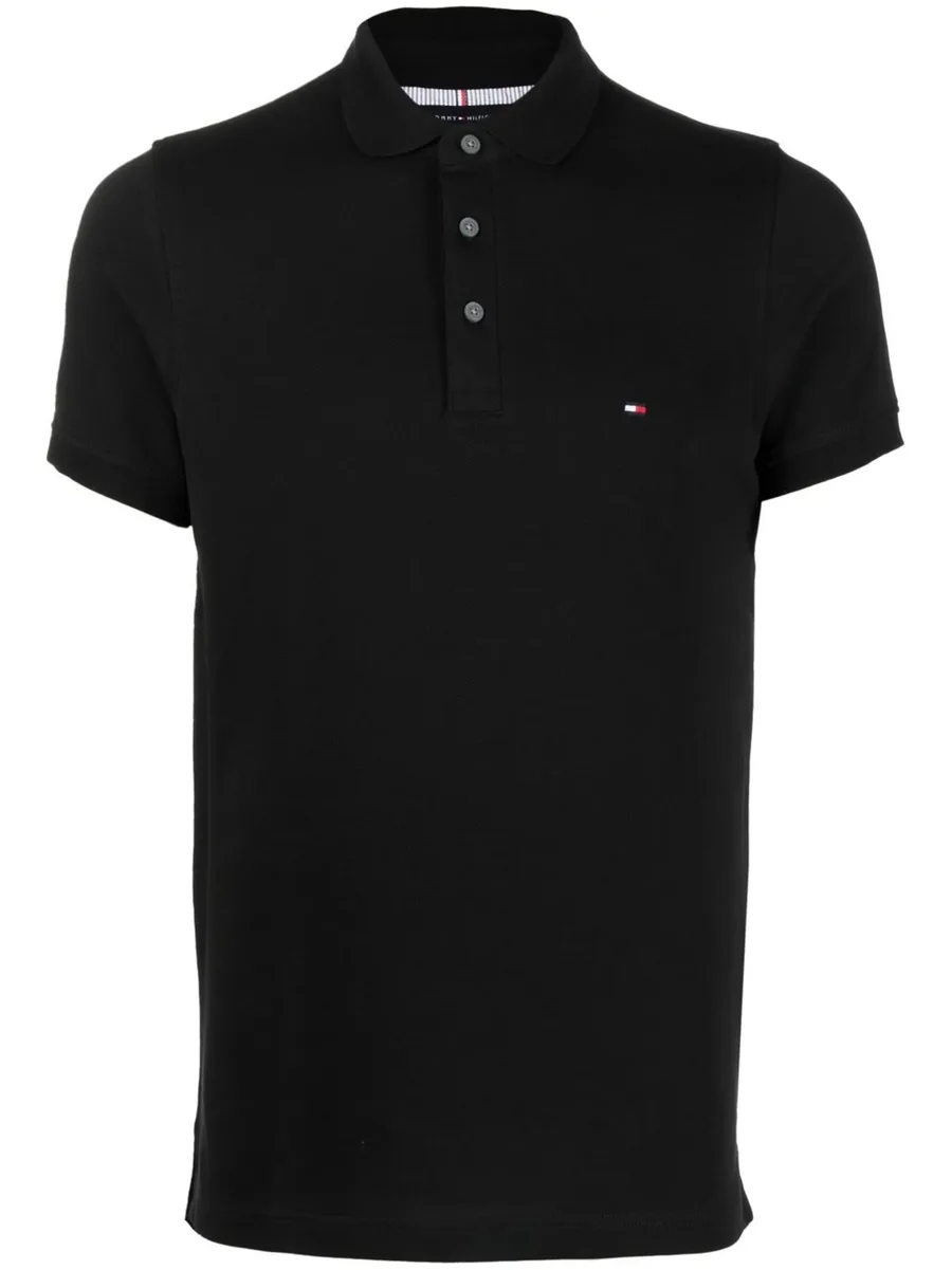 embroidered-logo polo shirt 1