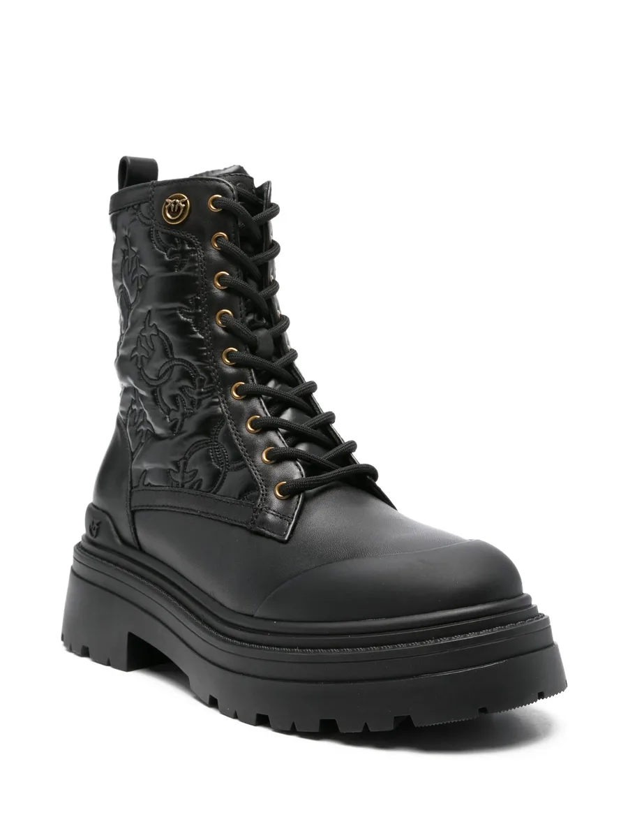 50mm quilted lace-up boots 4