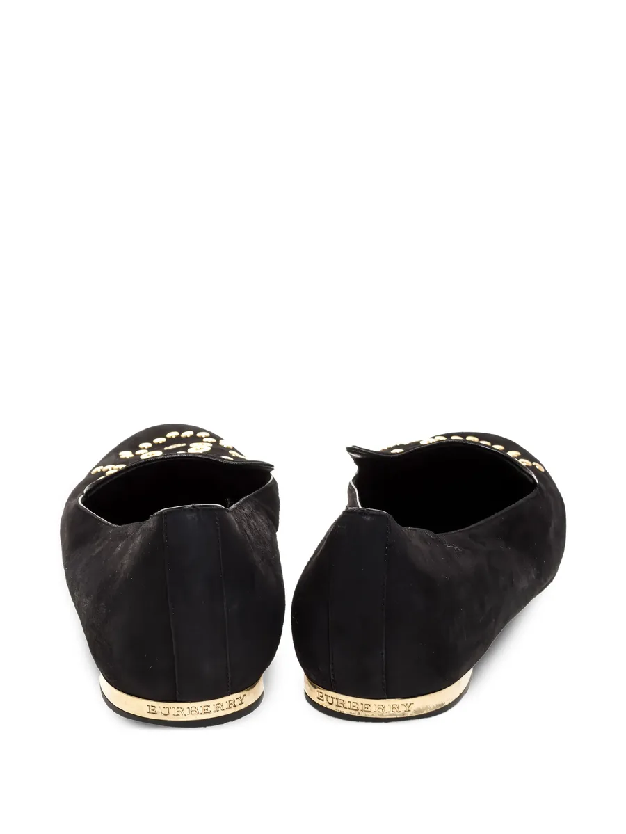 suede eyelet-detail loafers 4