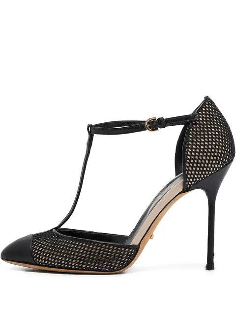 Pre-Owned T-strap stiletto pumps