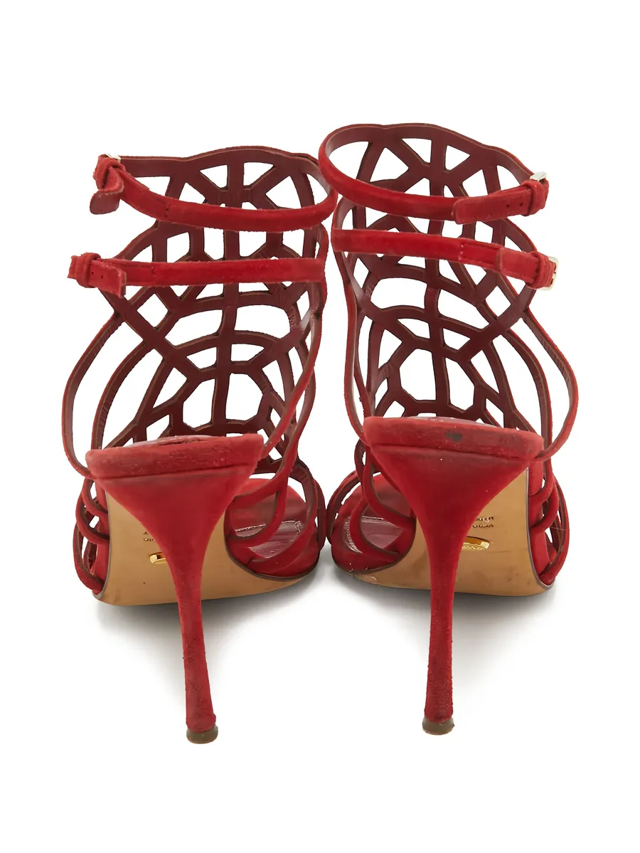 pre-owned 110mm cut-out sandals 5