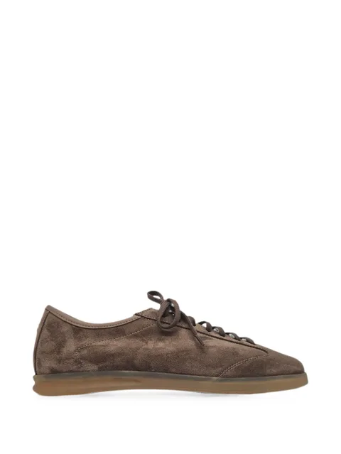 suede lace-up sneakers
