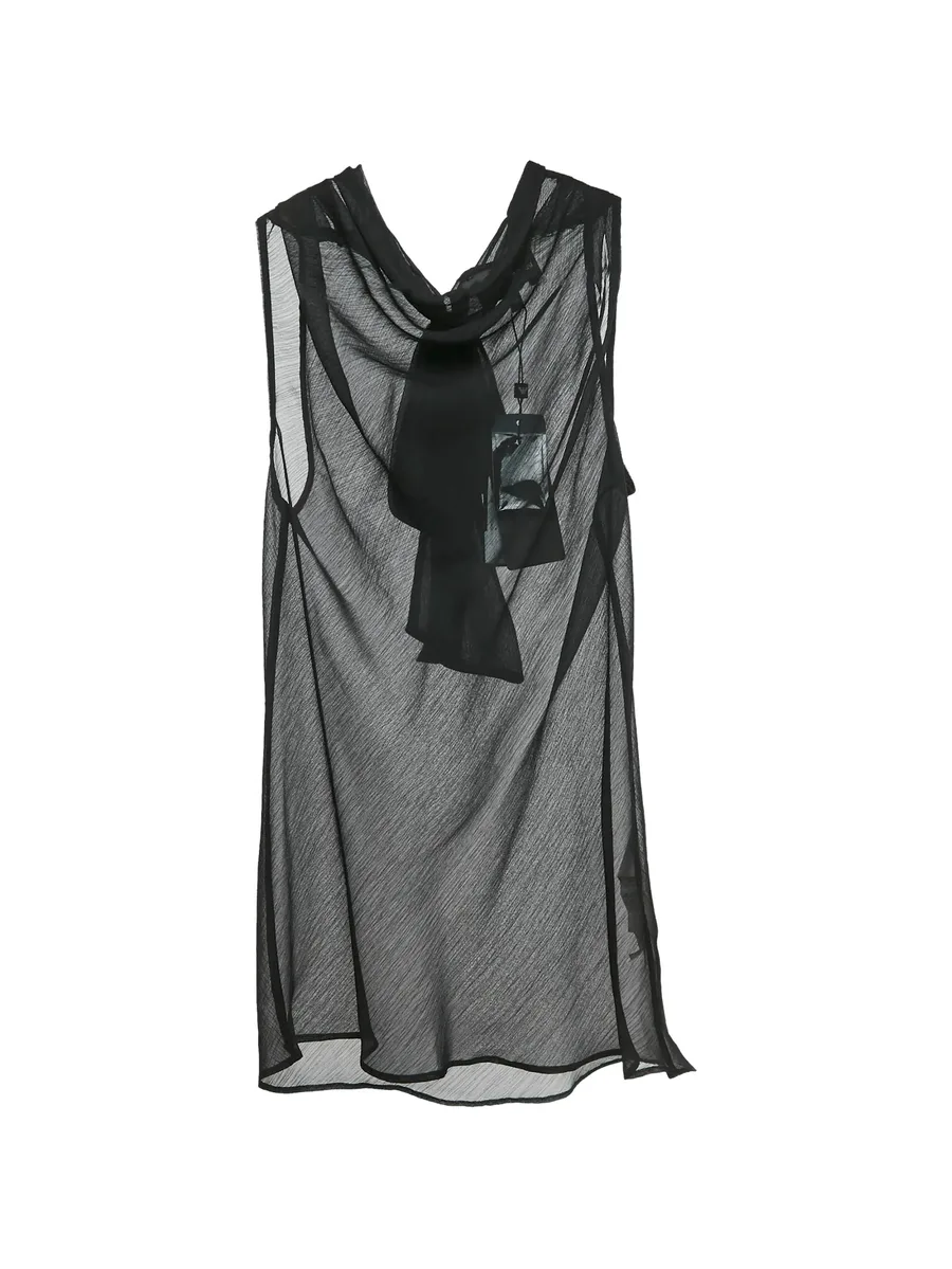 sleeveless bow-detail blouse 3