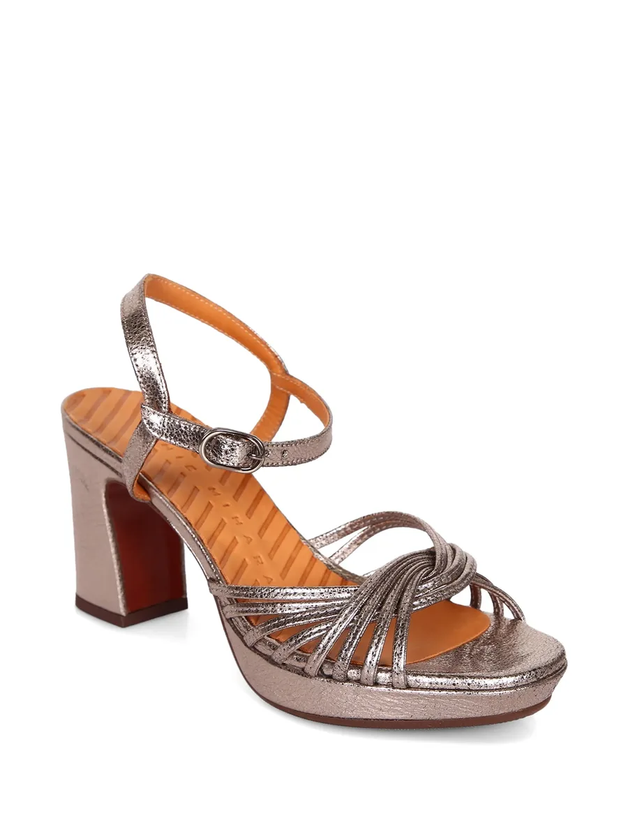 strappy metallic-effect sandals 4