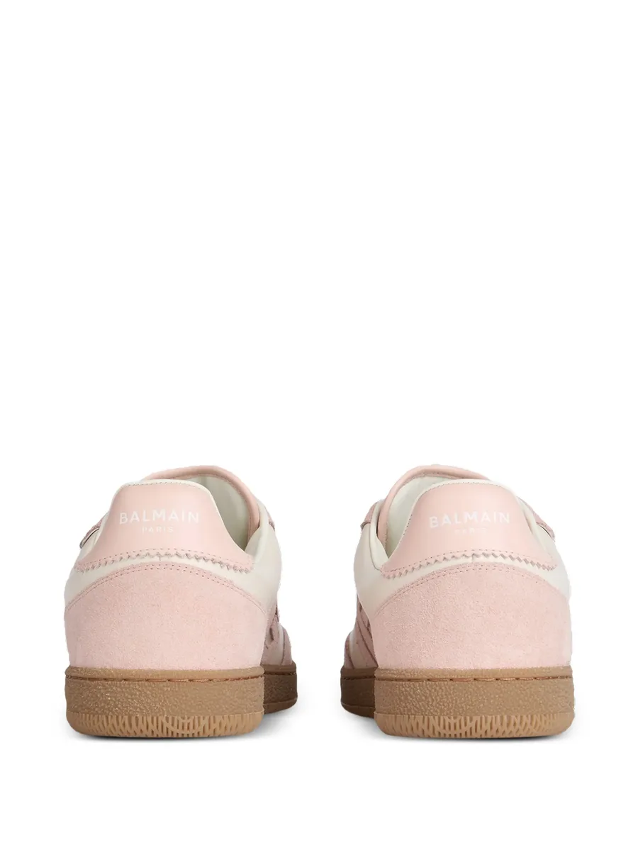 Balmain Swan trainers in smooth leather and suede 6
