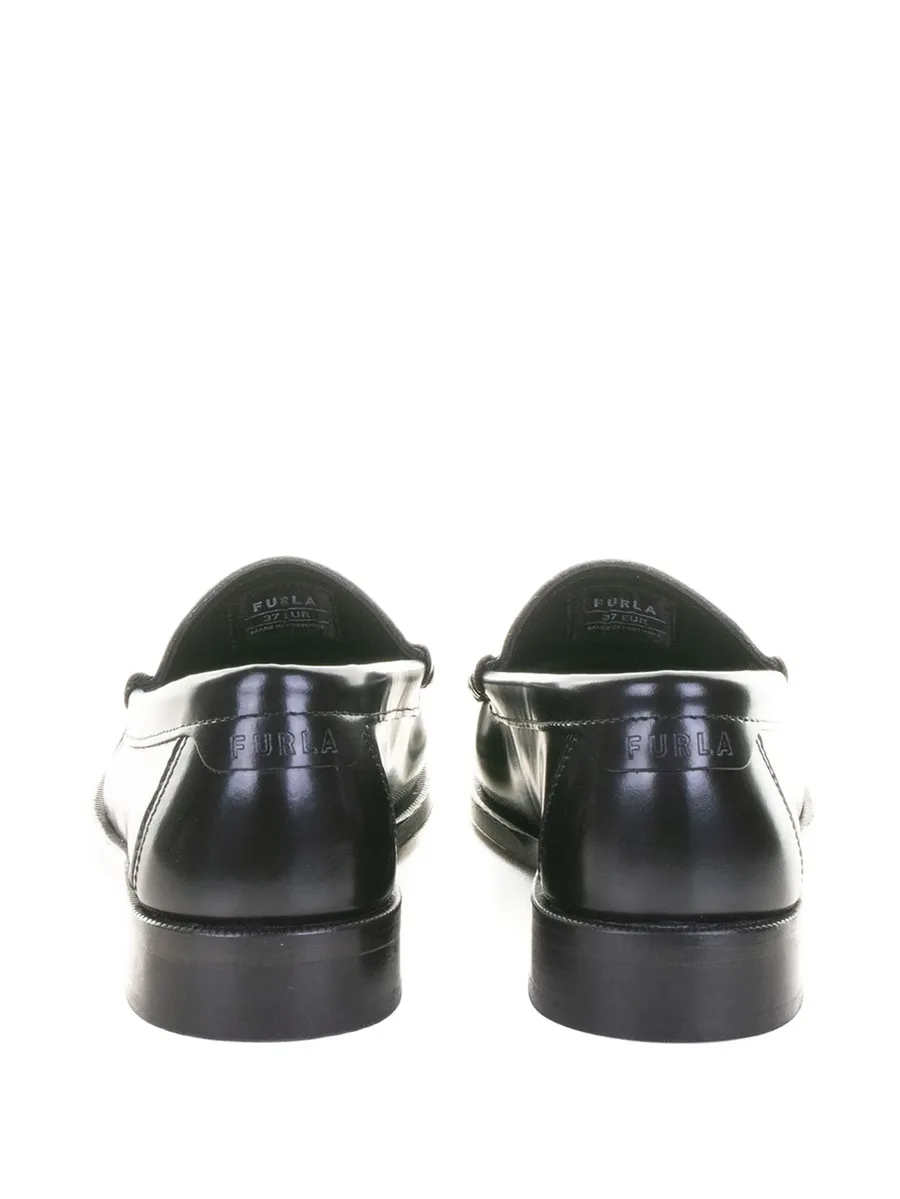 leather penny-strap loafers 6