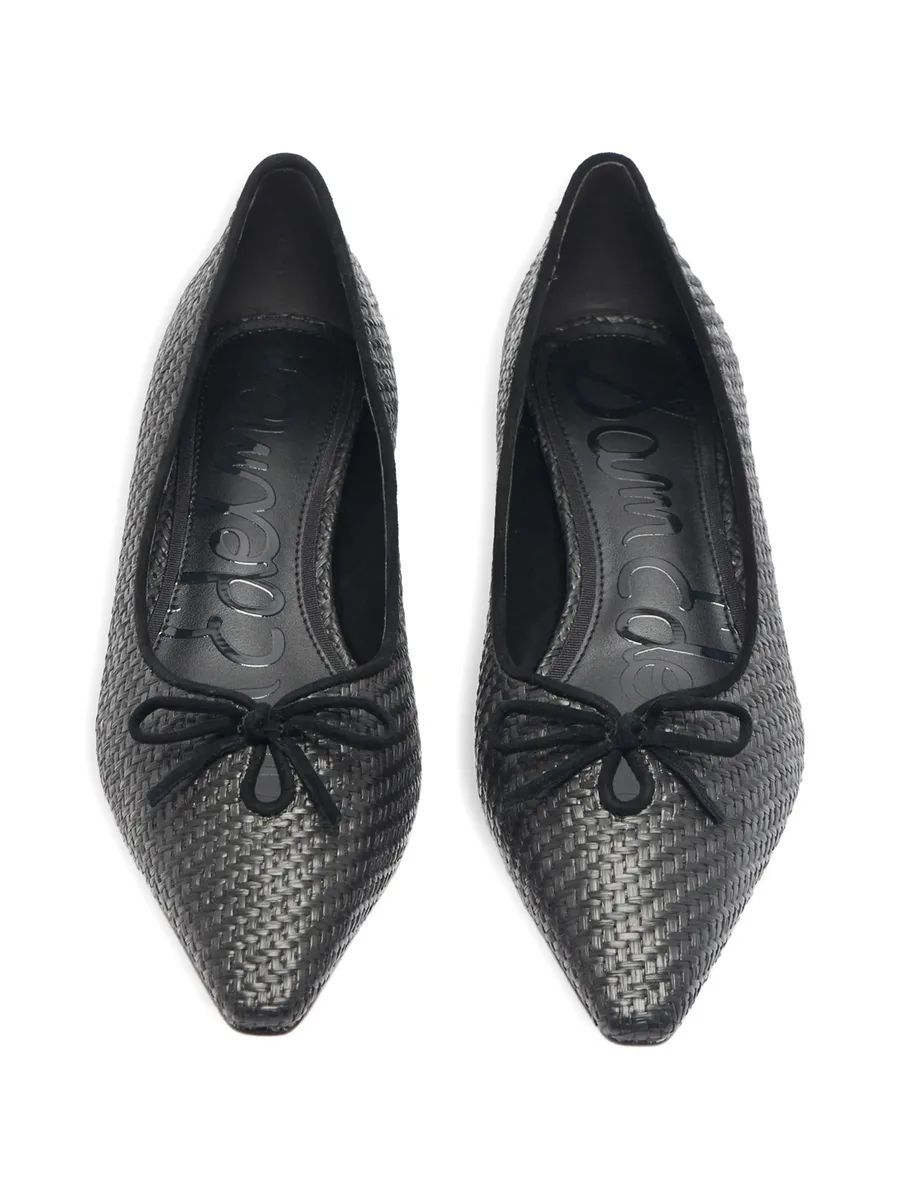Esmira bow woven ballet flat pumps 5