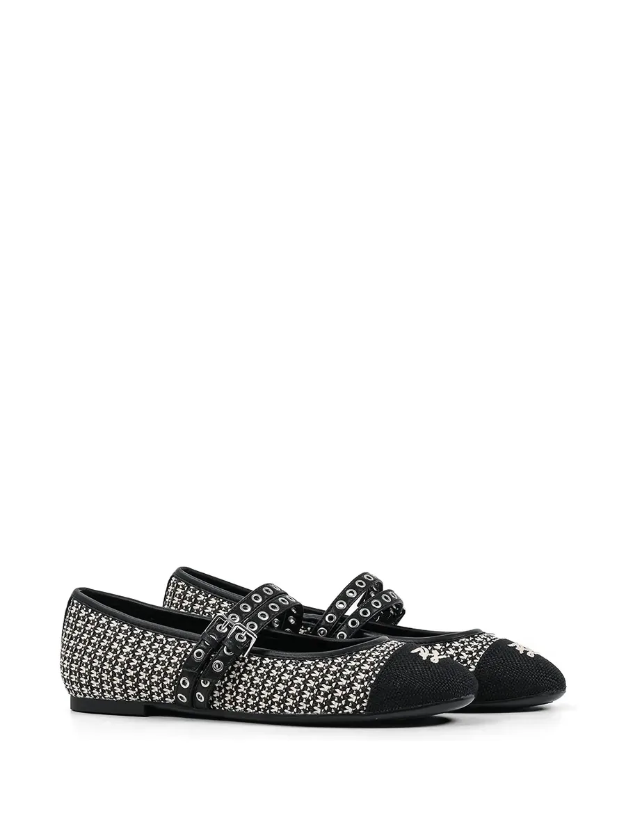 eyelet-embellished ballet flats 4