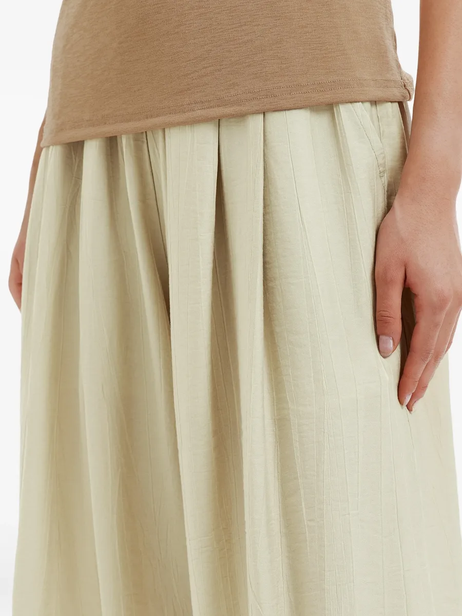 pleated wide-leg trousers 9