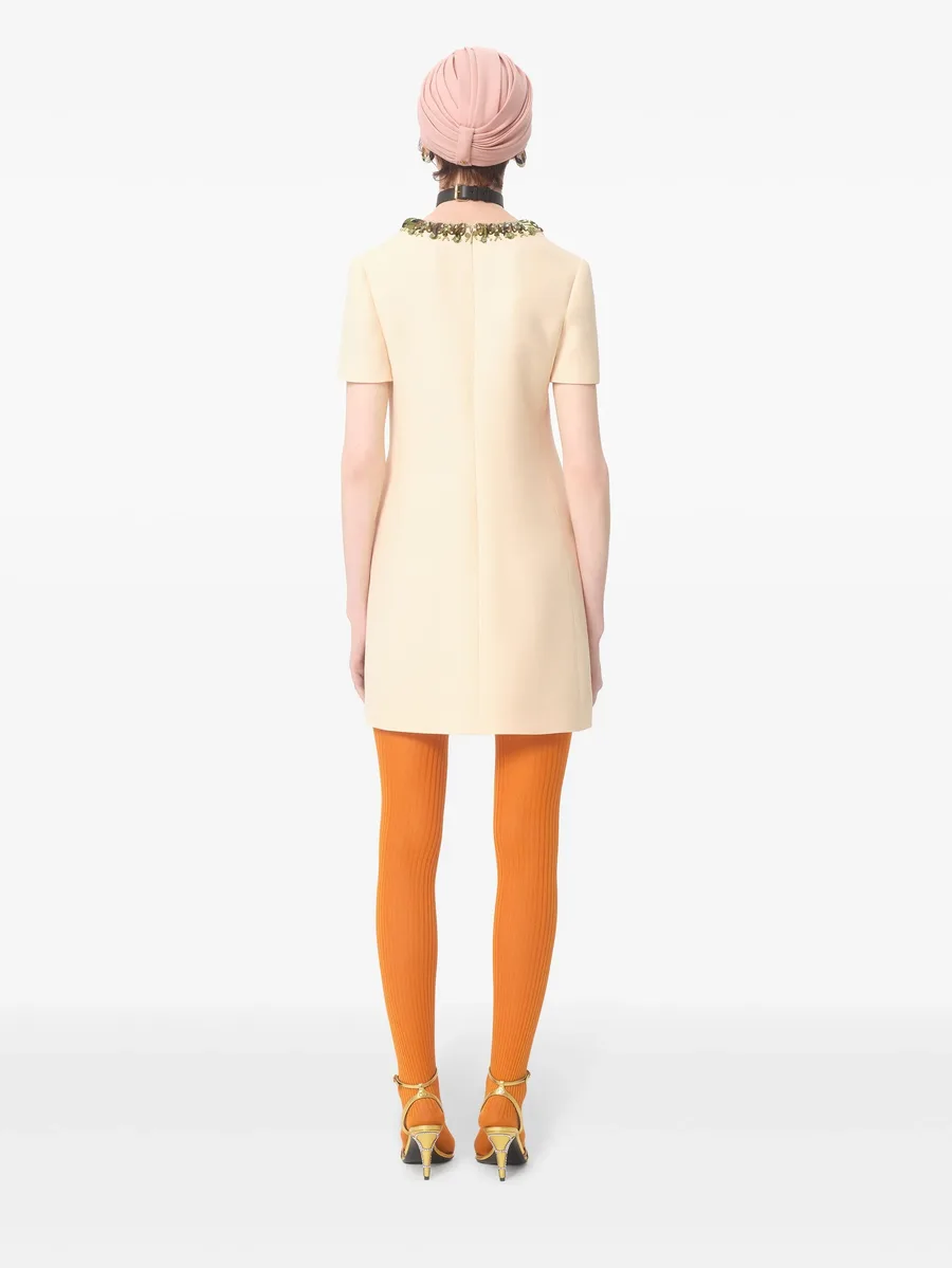 платье мини Crepe Couture с вышивкой 10