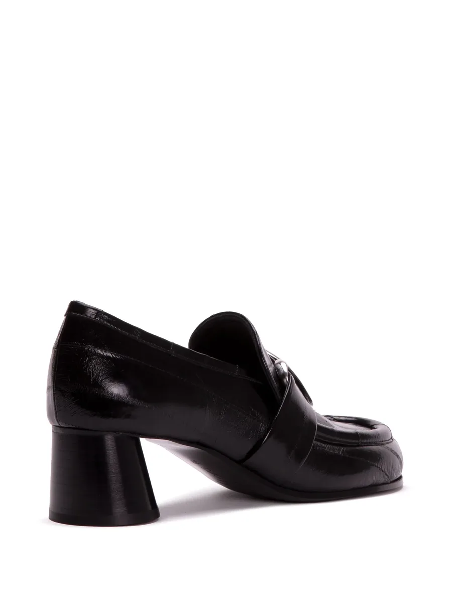 Monogram 55mm leather loafers 5