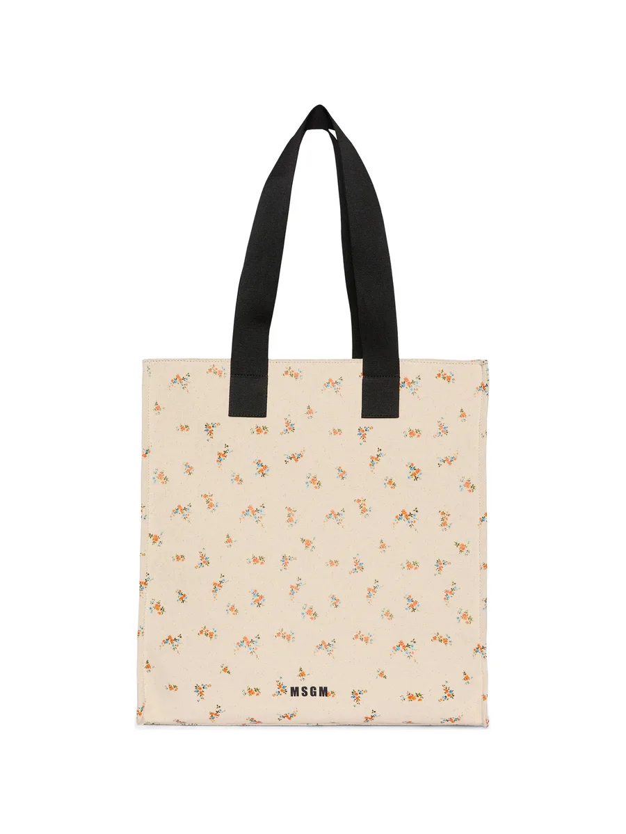 floral-pattern tote bag 2