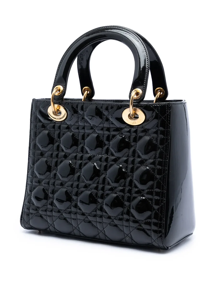 сумка-сэтчел Patent Cannage Lady Dior среднего размера (2012 год) 5