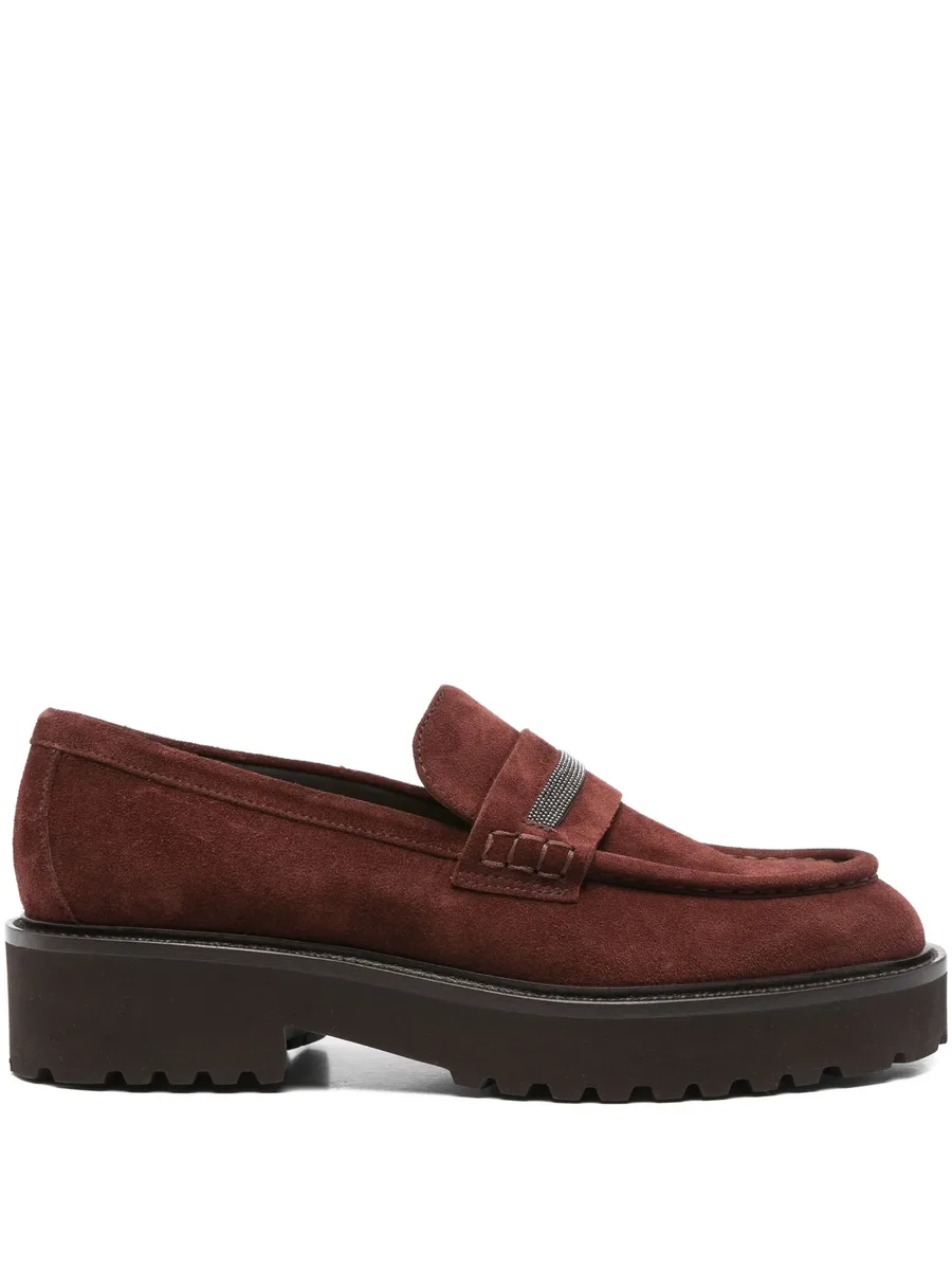 chain-embellishment loafers 2