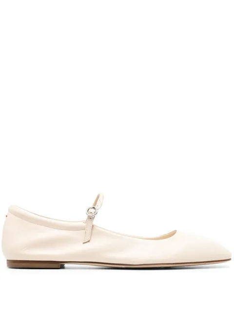 Maryjane leather ballerina shoes