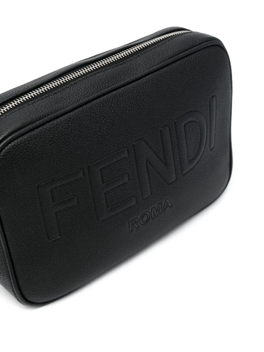 embossed-logo leather body bag 10