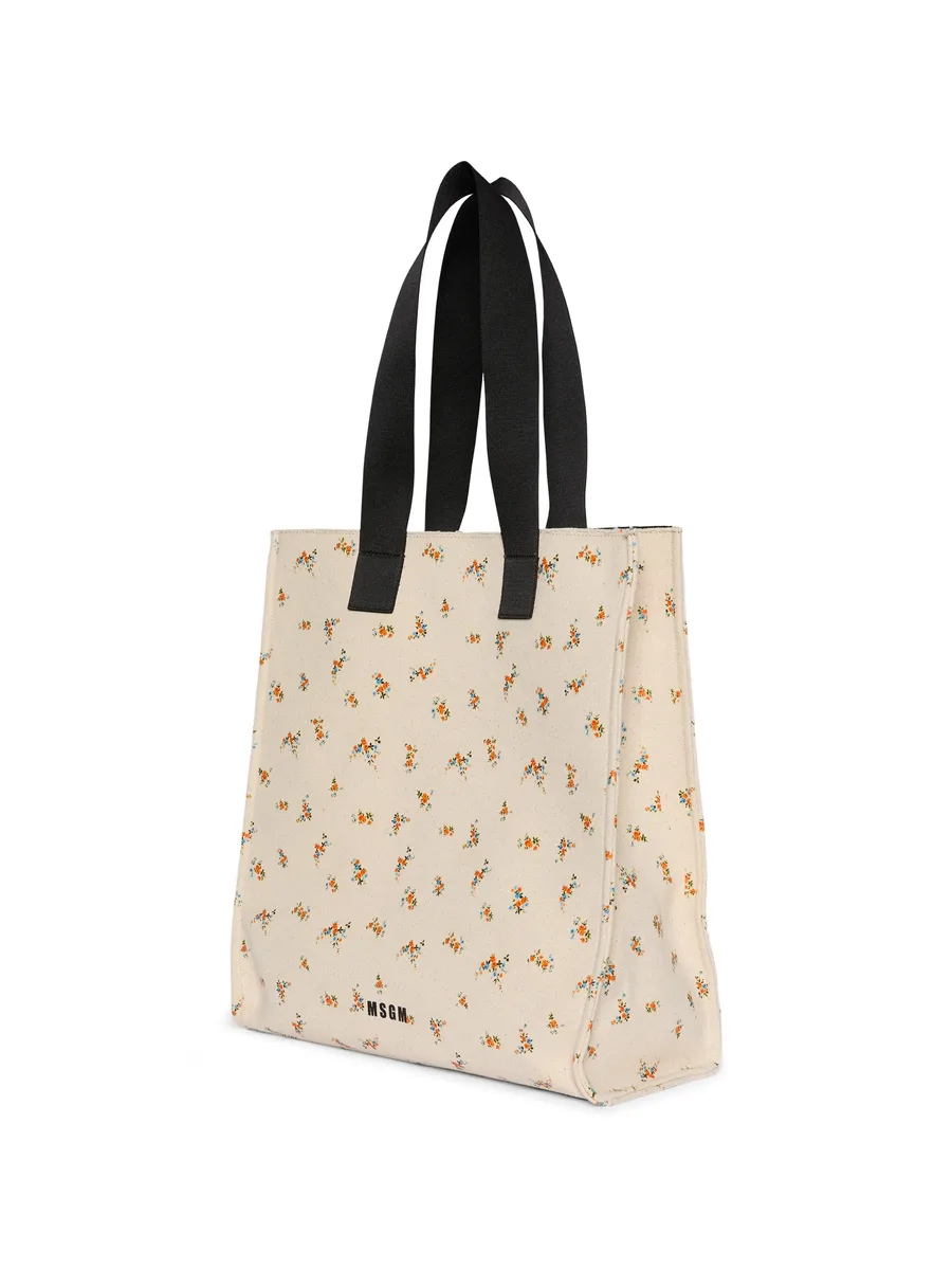 floral-pattern tote bag 8