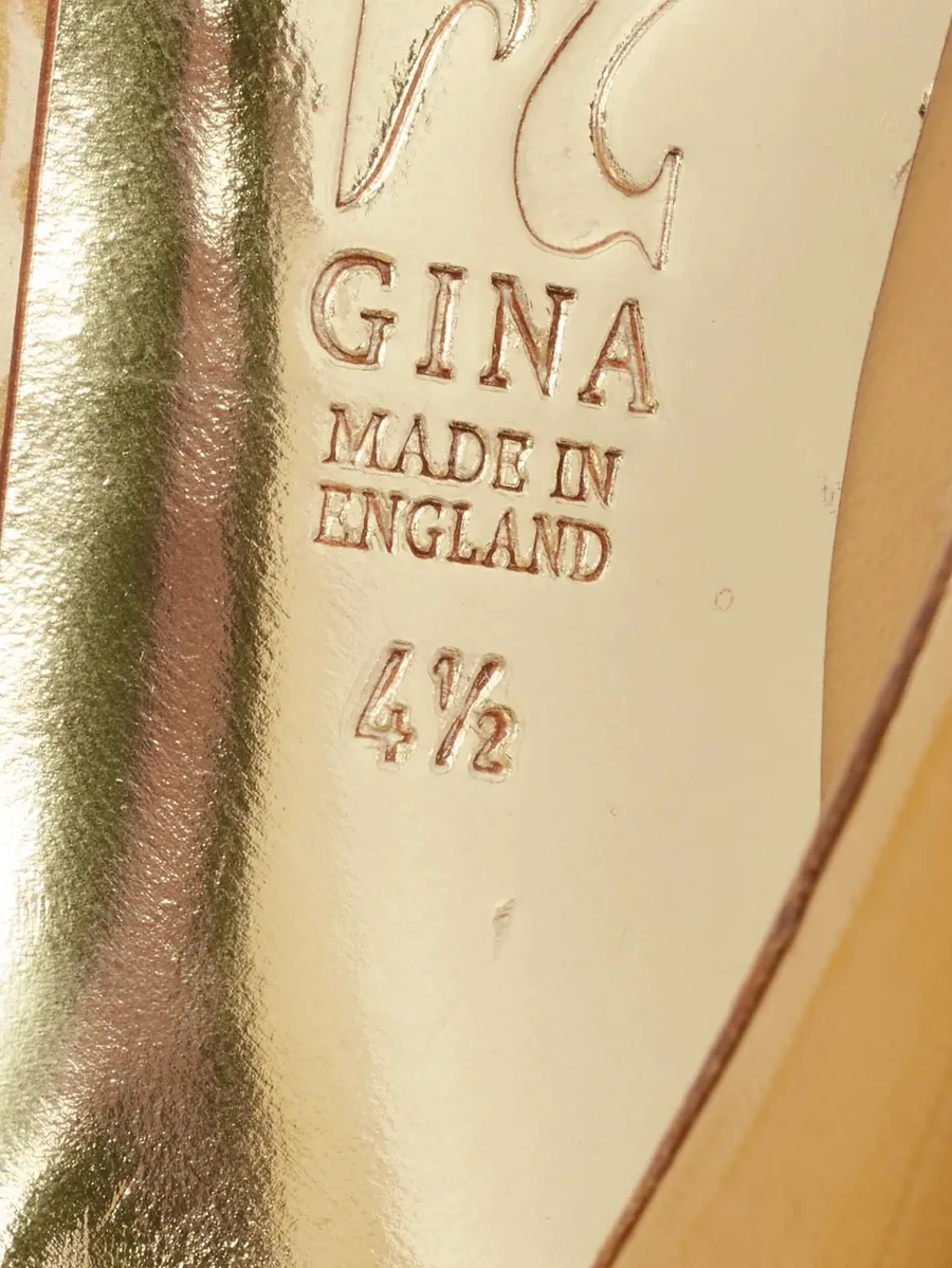pre-owned 115mm leather pumps 11