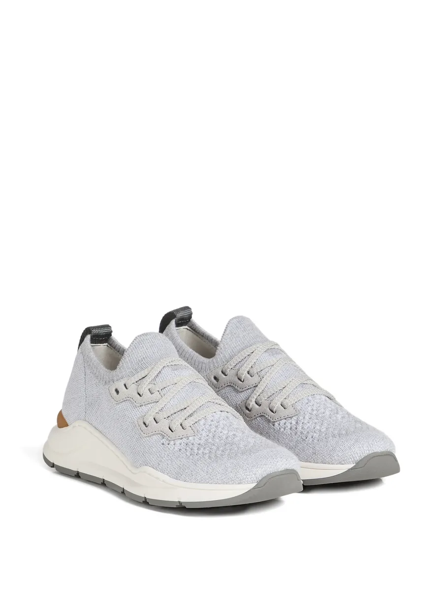 cotton chiné knit runners sneakers 1