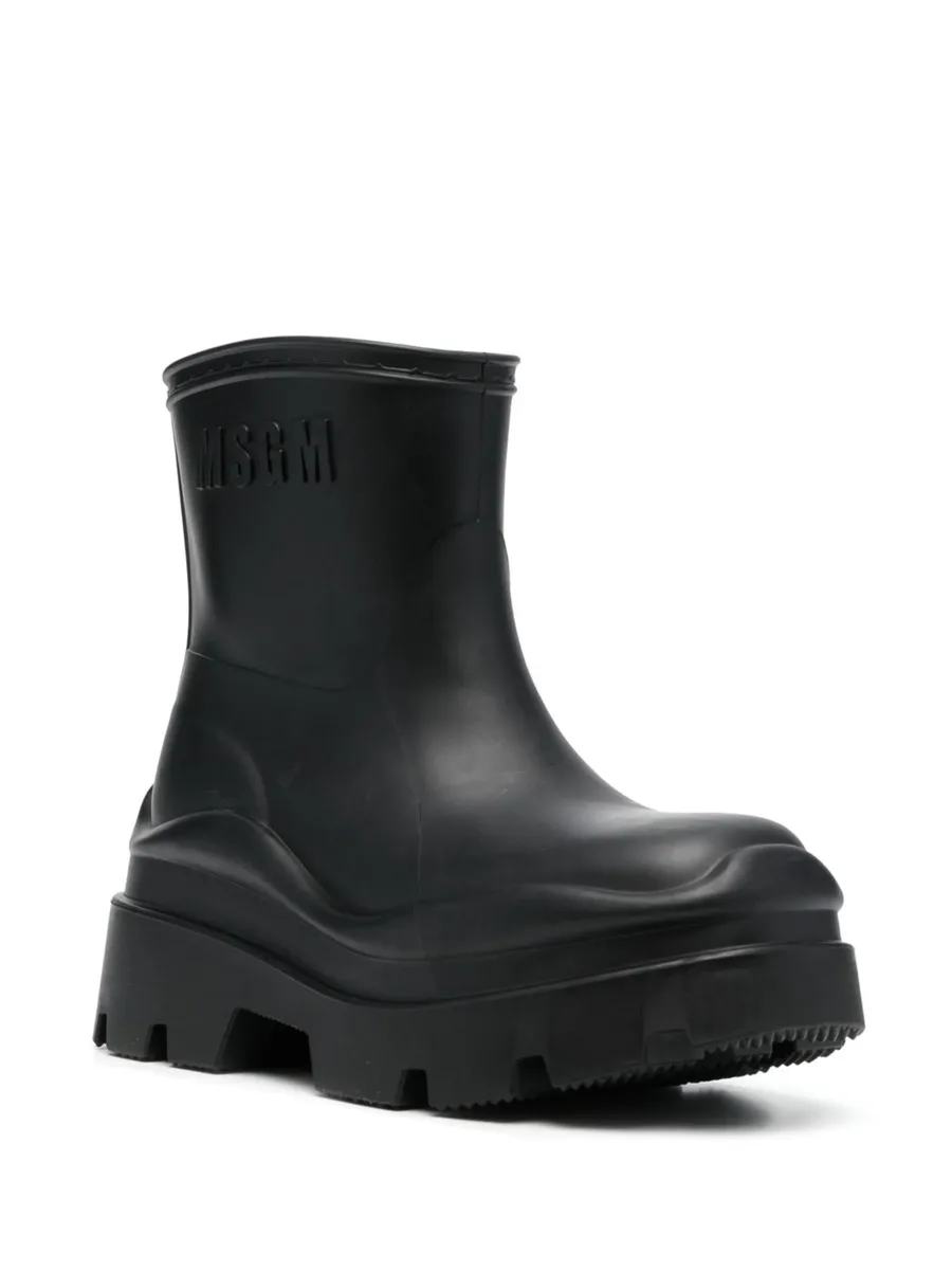 logo-embossed ankle boots 4