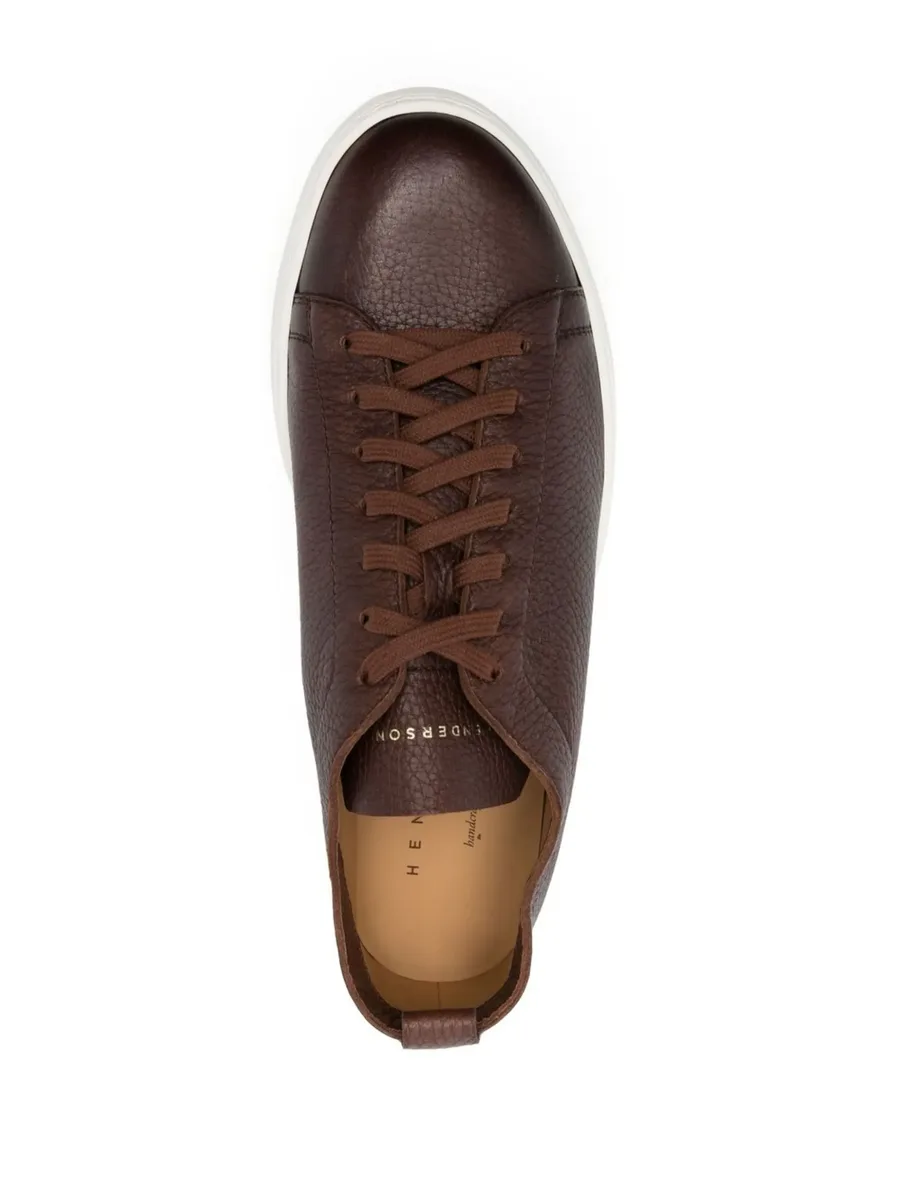 leather low-top sneakers 7