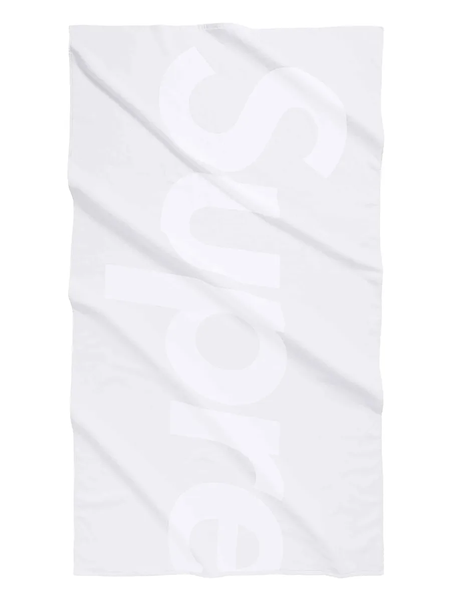 logo-jacquard beach towel 1