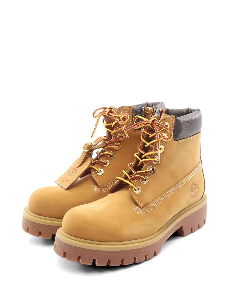 кожаные ботинки из коллаборации с Timberland (2024 год) 1
