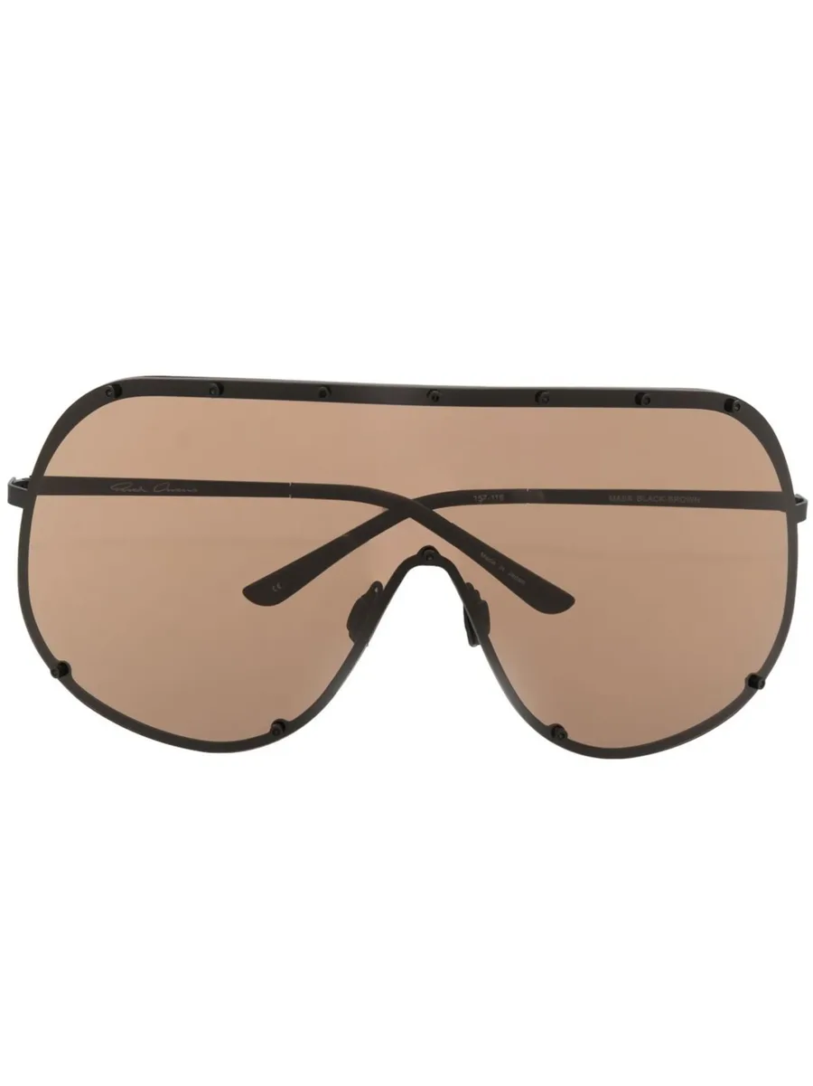 солнцезащитные очки Shield в массивной оправе 1