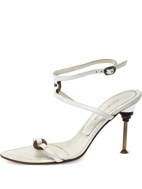 pre-owned 95mm leather sandals