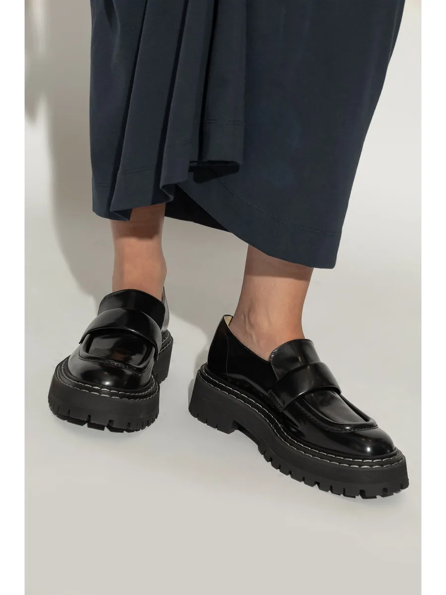 lug-sole leather loafers 3