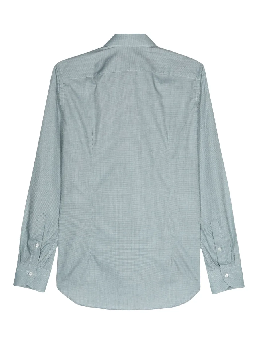 check-print cotton shirt 3